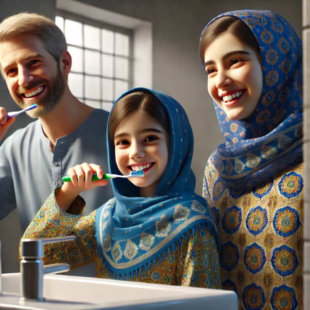آموزش مسواک زدن