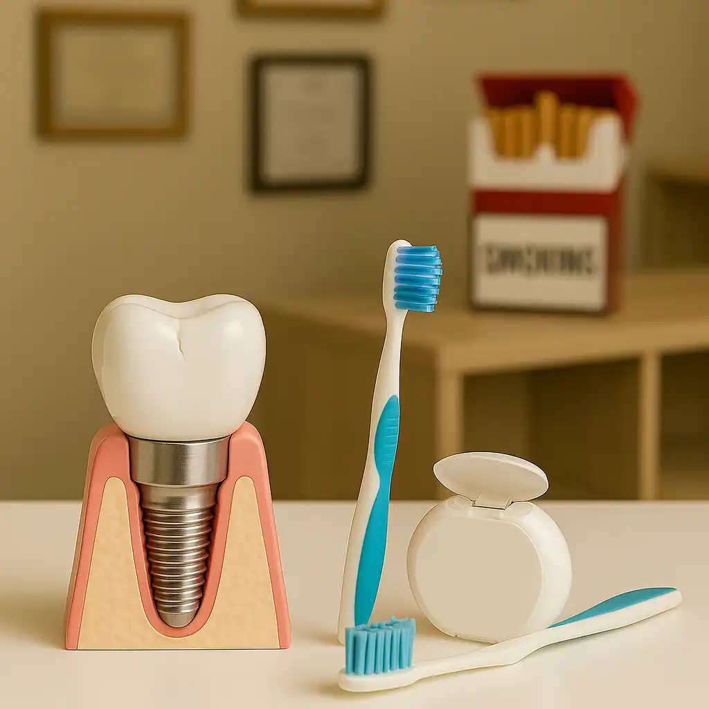 Implant care in smokers