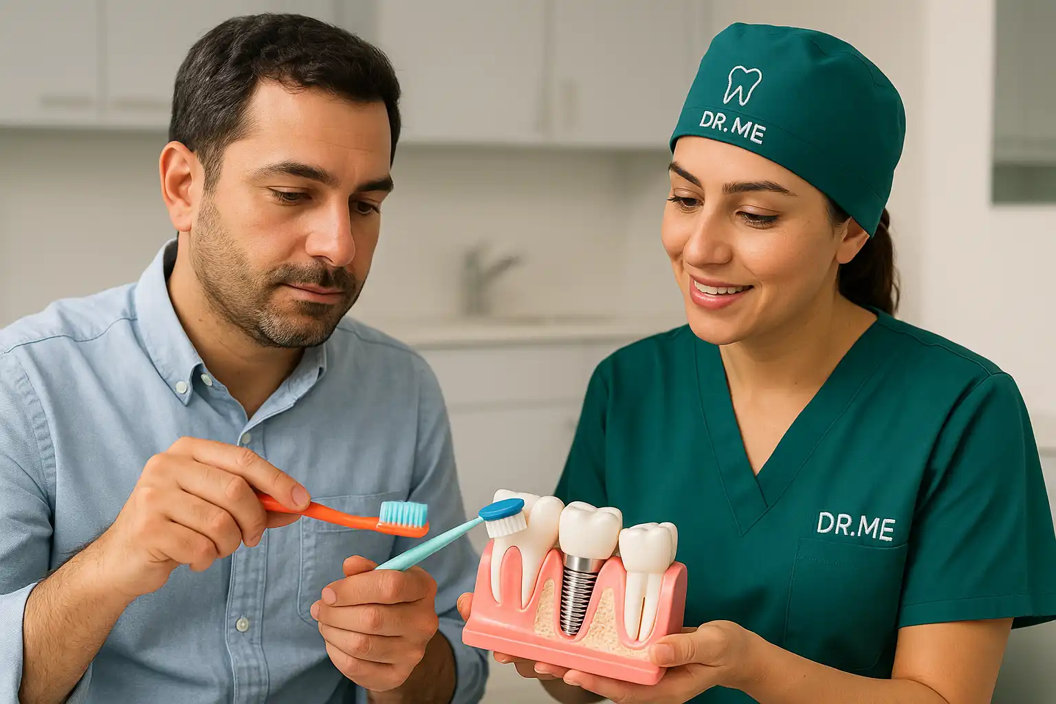 Post-operative care for dental implants